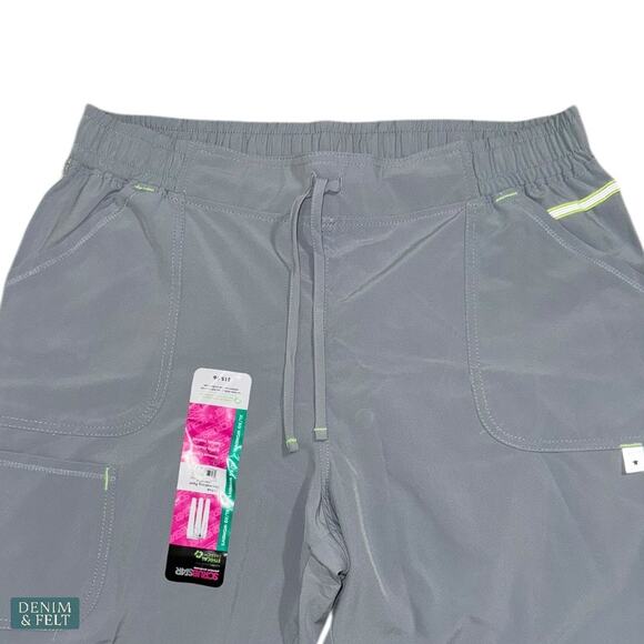 Active Collection Gray Scrub Set Top & Jogger Pants XL – Utility Stretch Uniform - Picture 14 of 16